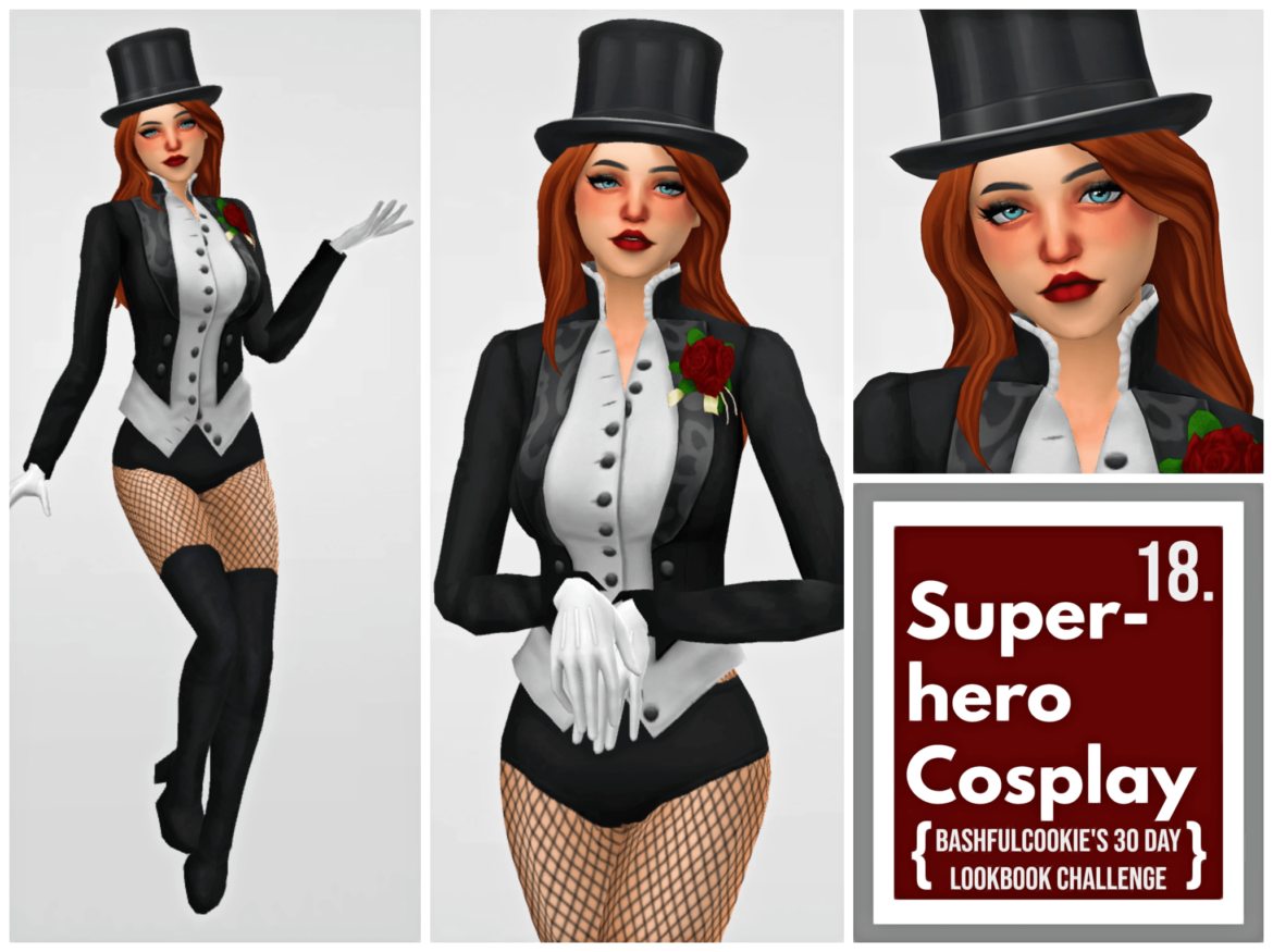 Sims 4 30 day lookbook challenge 18 superhero