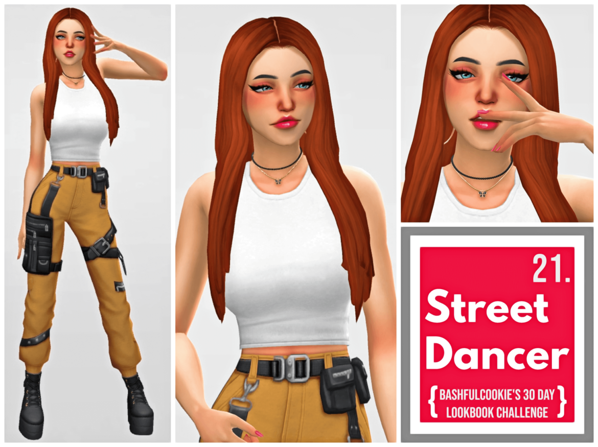Sims 4 30 day lookbook challenge 21 street dancer