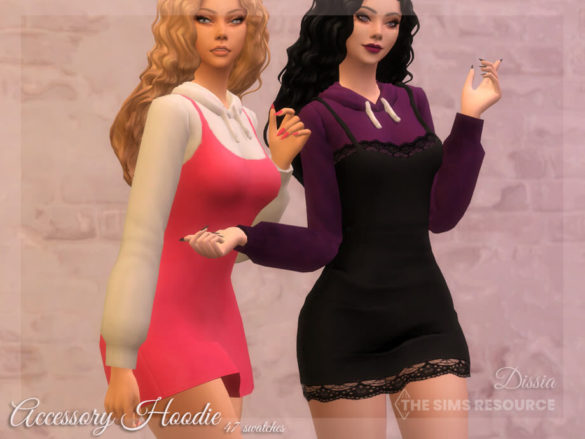 Sims 4 Accessory Hoodie by Dissia