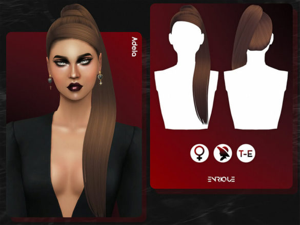 Sims 4 Adela Hairstyle by Enriques4