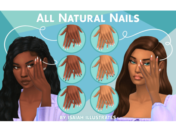 All Natural Nails Spa Day Nails Recolor