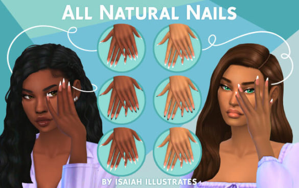 Sims 4 all natural nails