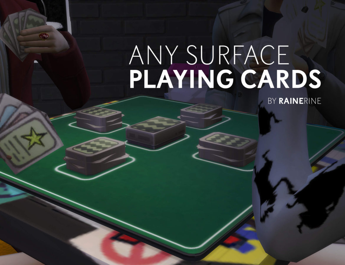 Sims 4 Any Surface Playing Cards