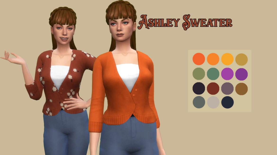 Sims 4 ashley sweater bgc maxis match all lods 9 solid