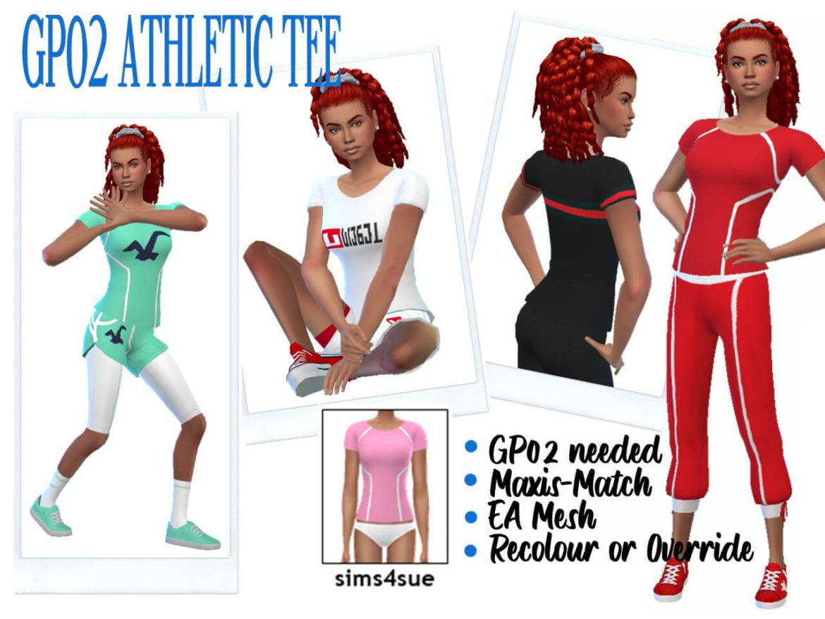 Sims 4 ATHLETIC TEE