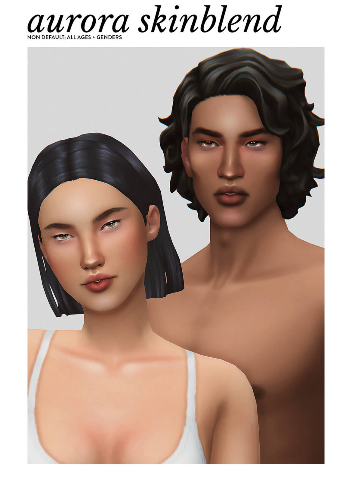Sims 4 aurora skinblend