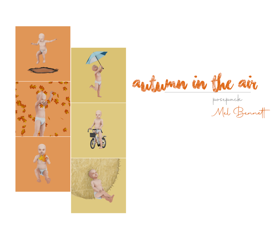 Sims 4 autumn in the air posepack