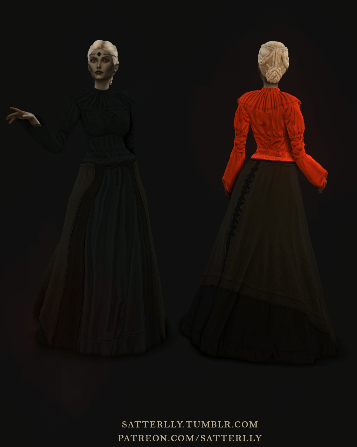 Sims 4 baldurs gate 3 noble dress