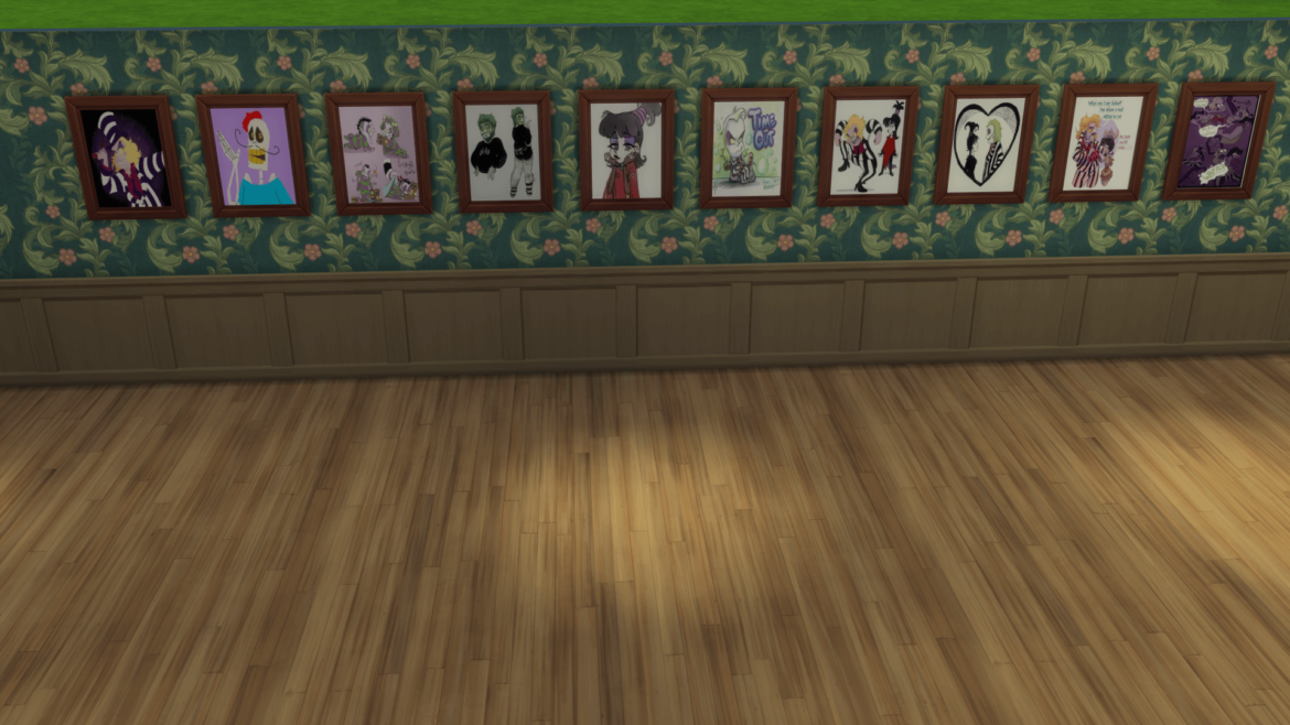 Sims 4 Beetlejuice Animated Series Art Prints