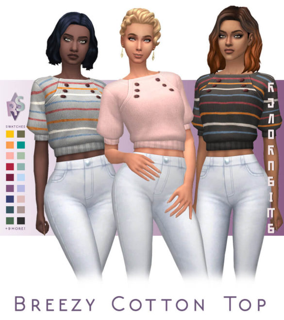 Sims 4 bgc breezy cotton top