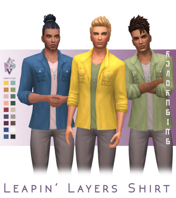 Sims 4 bgc leapin layers shirt its a pretty casual