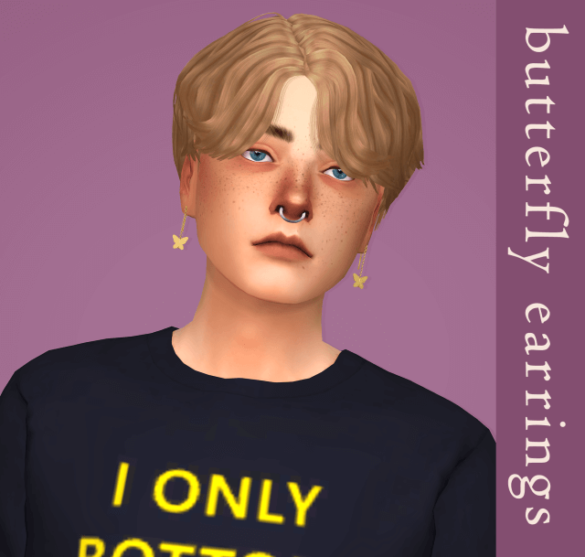 Sims 4 butterfly earrings