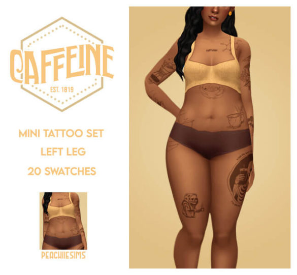 Sims 4 caffeine tattoos
