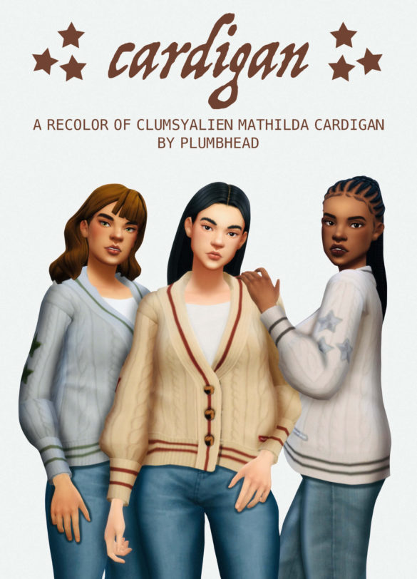 Sims 4 cardigan a recolor of clumsyalienn mathilda