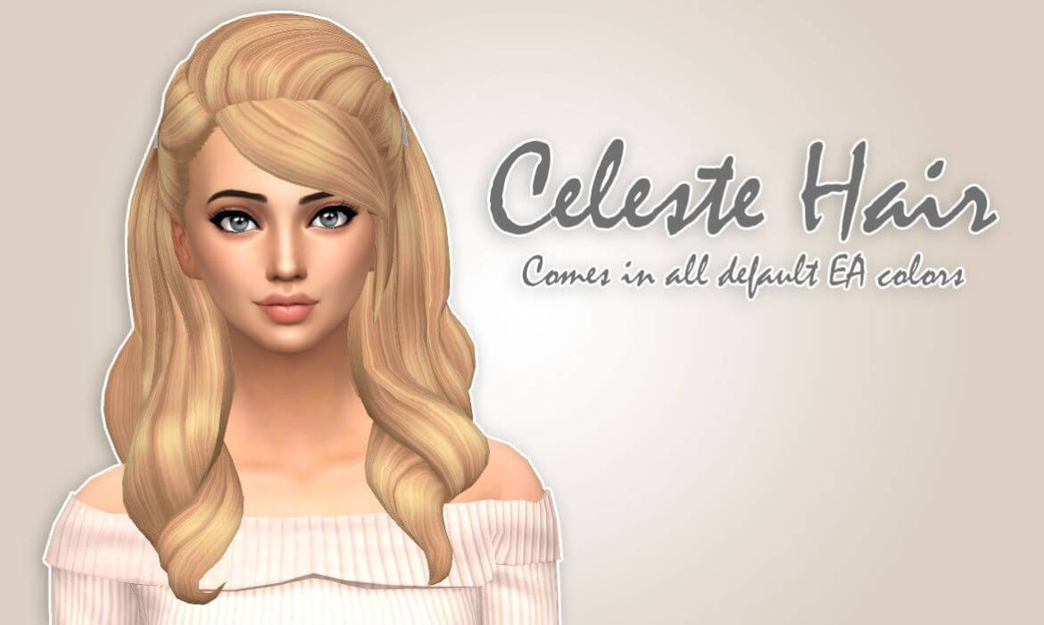 Sims 4 celeste hair i really wanted to mess around with