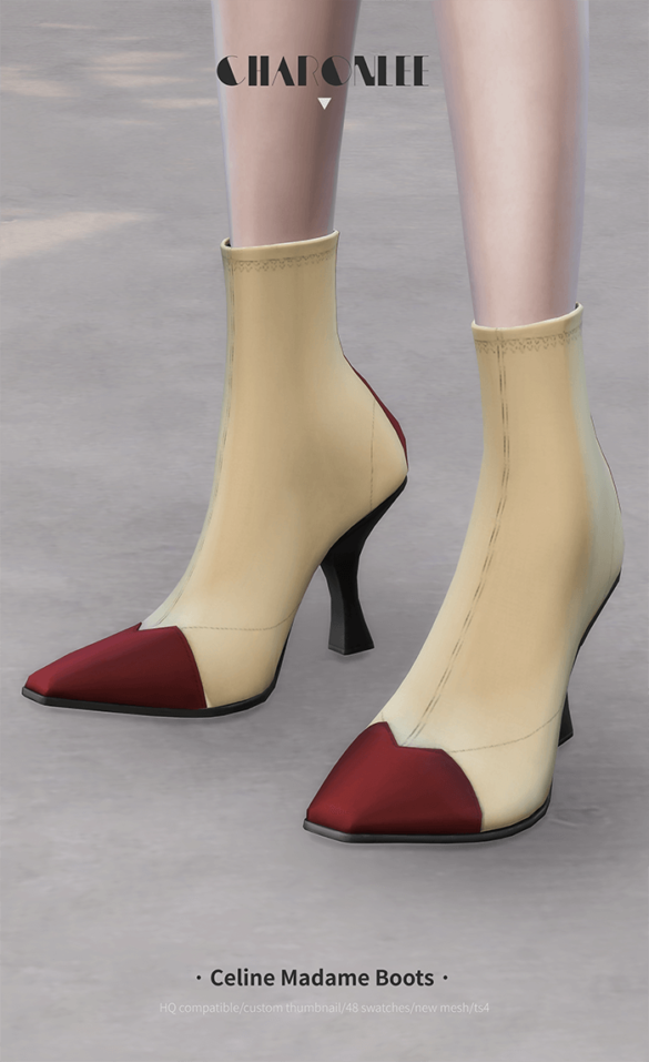 Sims 4 celine madame boots