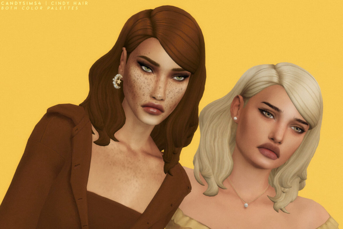 Sims 4 Cindy Hair by Candy Sims 4