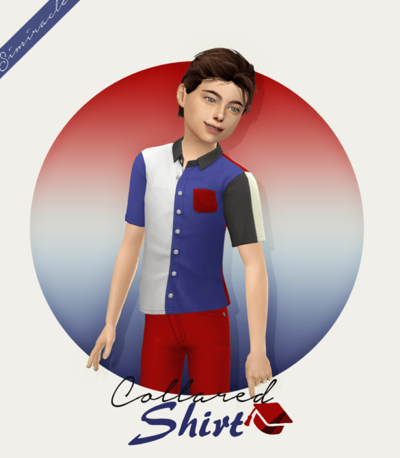 Sims 4 collared shirt kids version