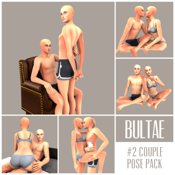 Sims 4 couple pose pack 2 by bultae ts4 in game pose 5