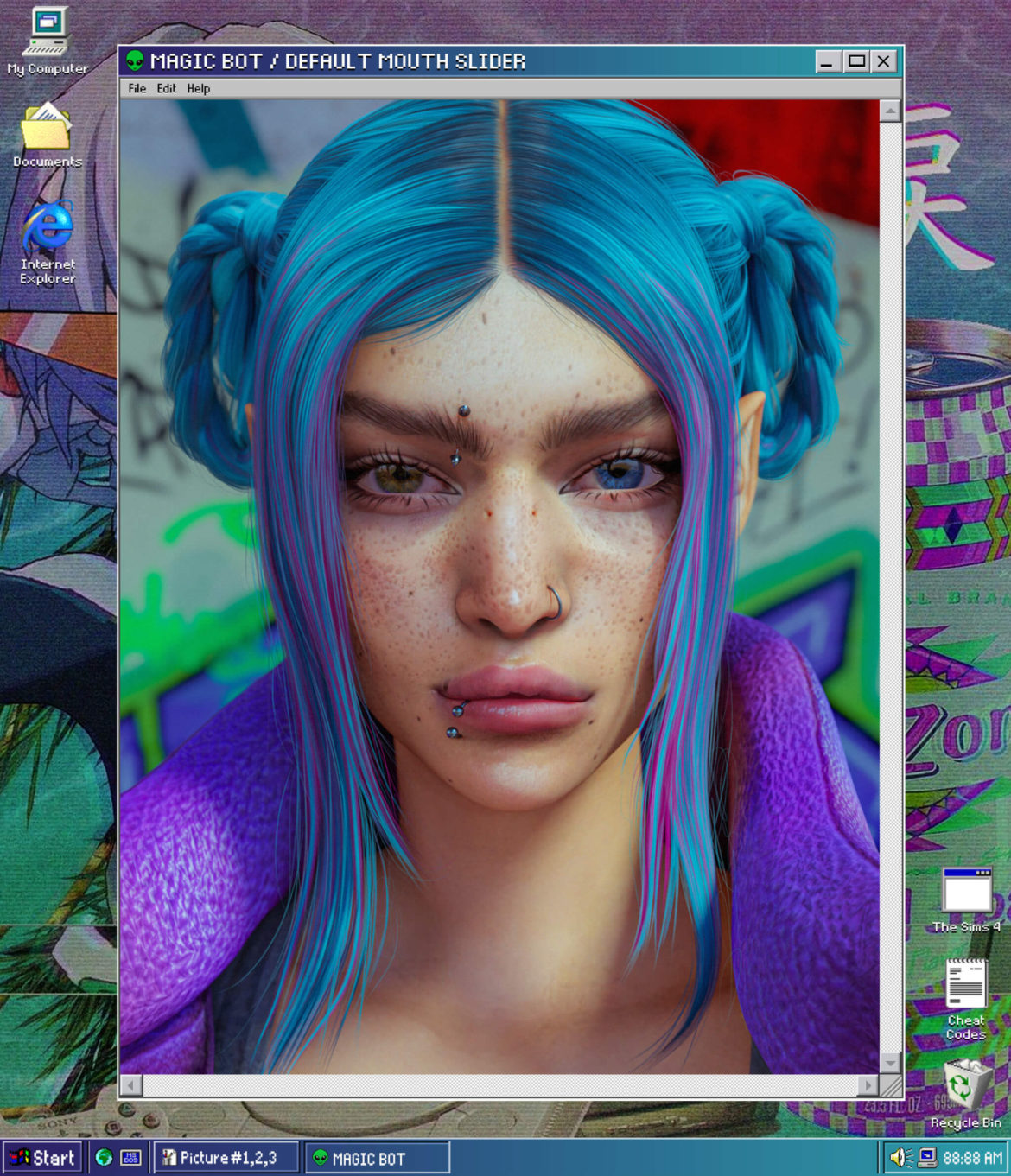 Sims 4 default mouth slider bgc old teen all