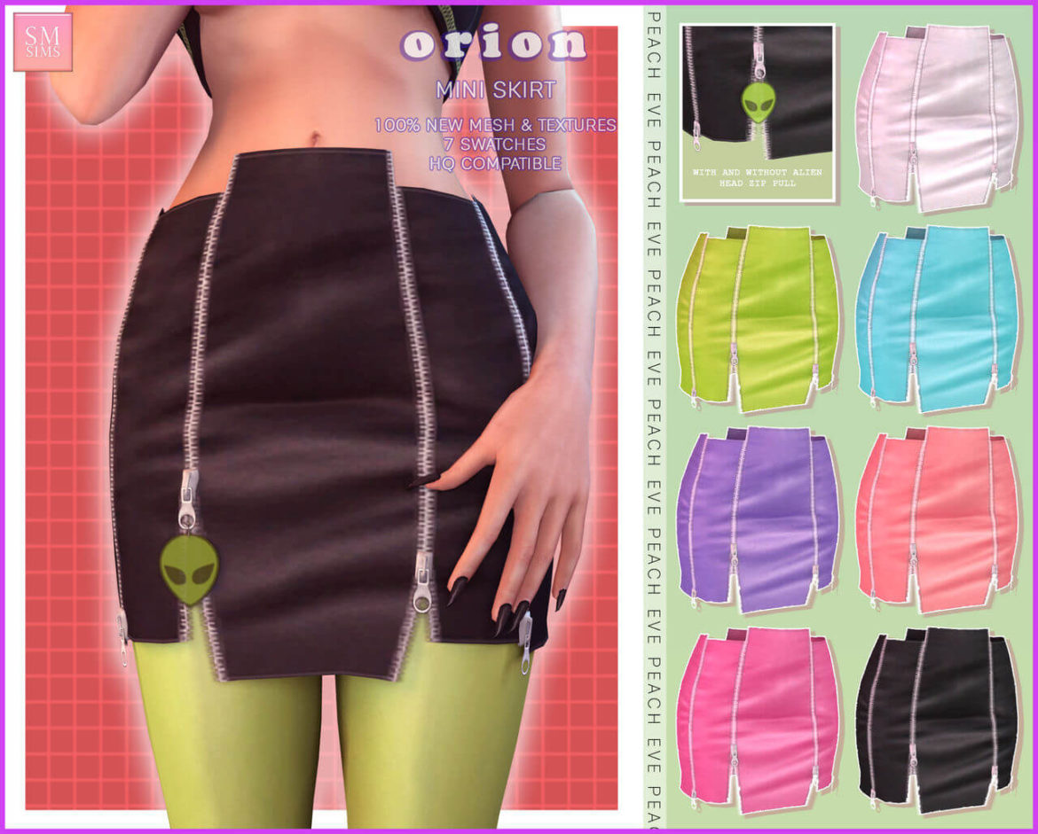 Sims 4 Orion mini skirt