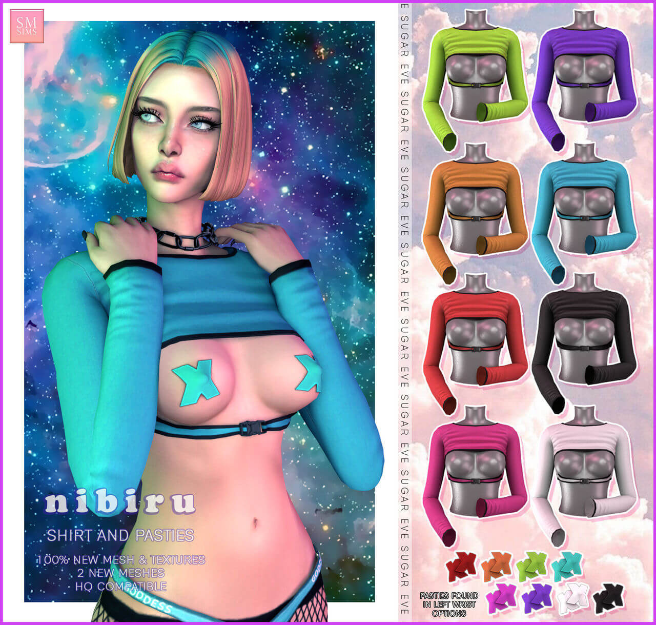 Sims 4 cyberpunk clothes фото 12