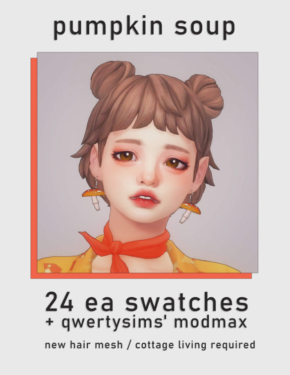 Sims 4 pumpkin soup hair
