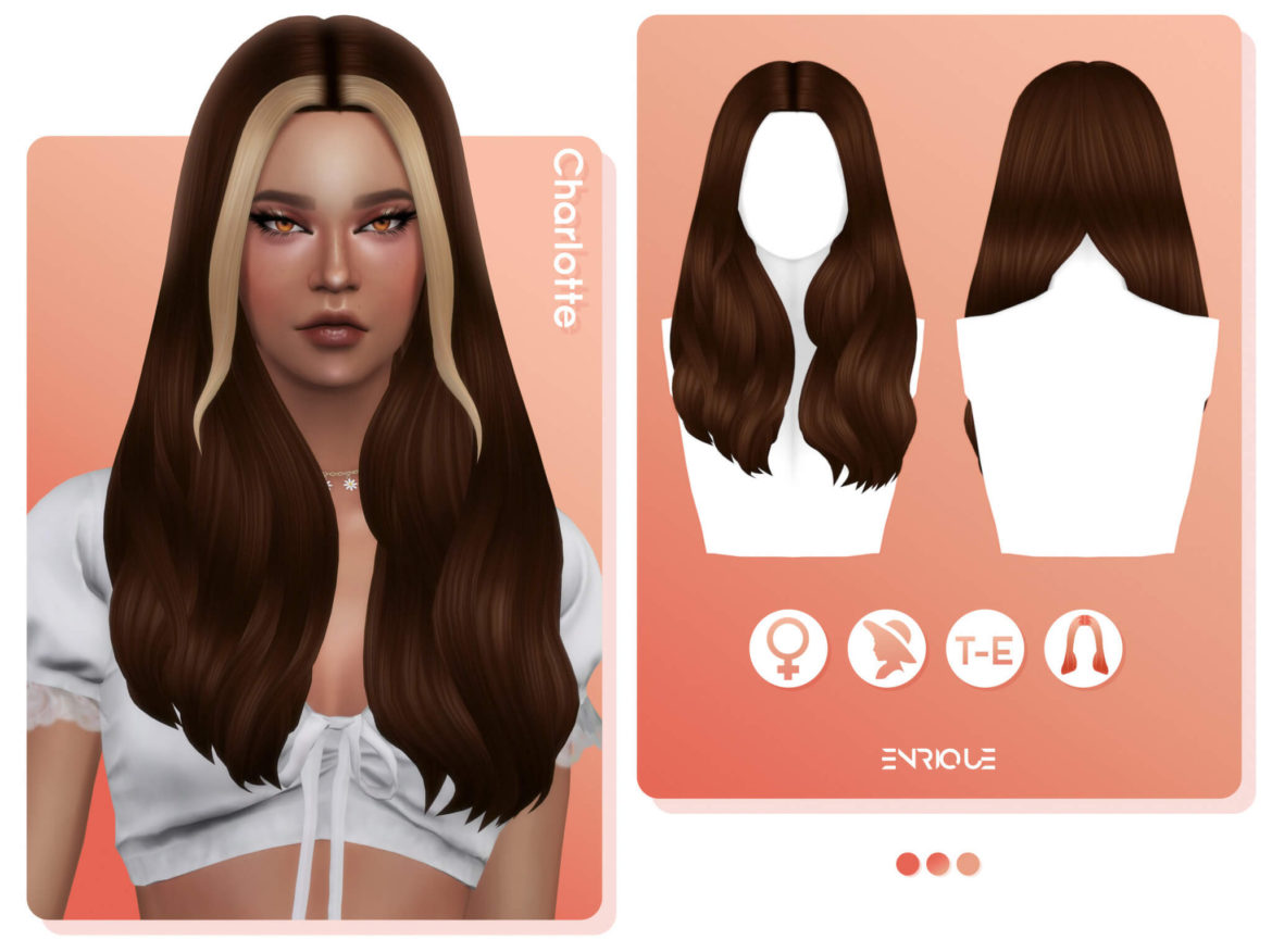 Sims 4 enriques4 charlotte hairstyle