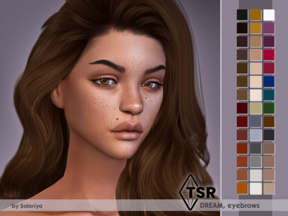 Sims 4 eyebrows dream eyebrows in 43 colors all