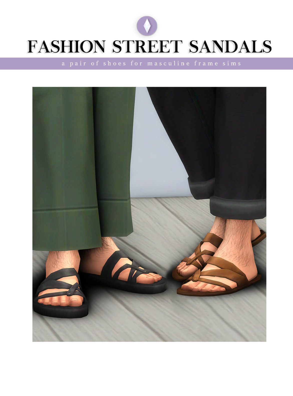 Sims 4 fashion street sandals