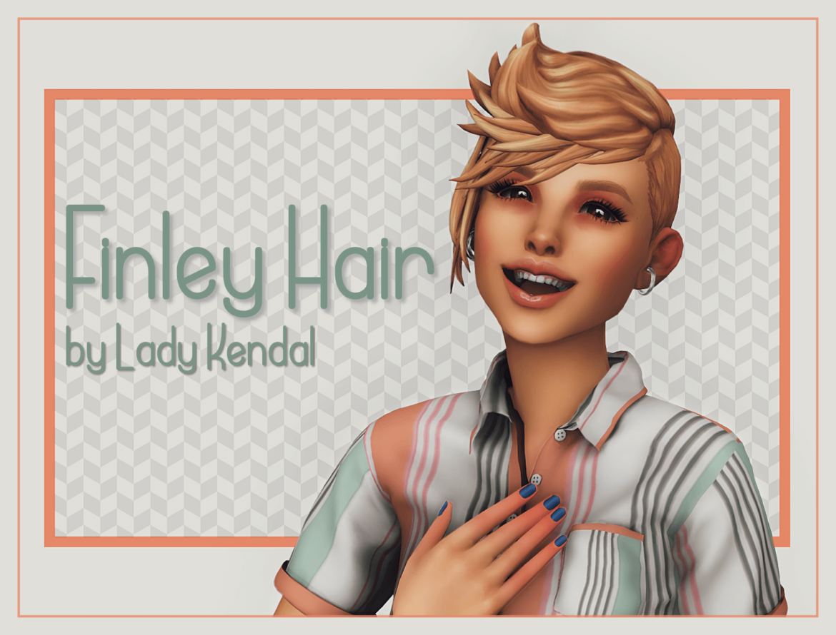 Sims 4 finley hair ohh guys yes i made my first hair