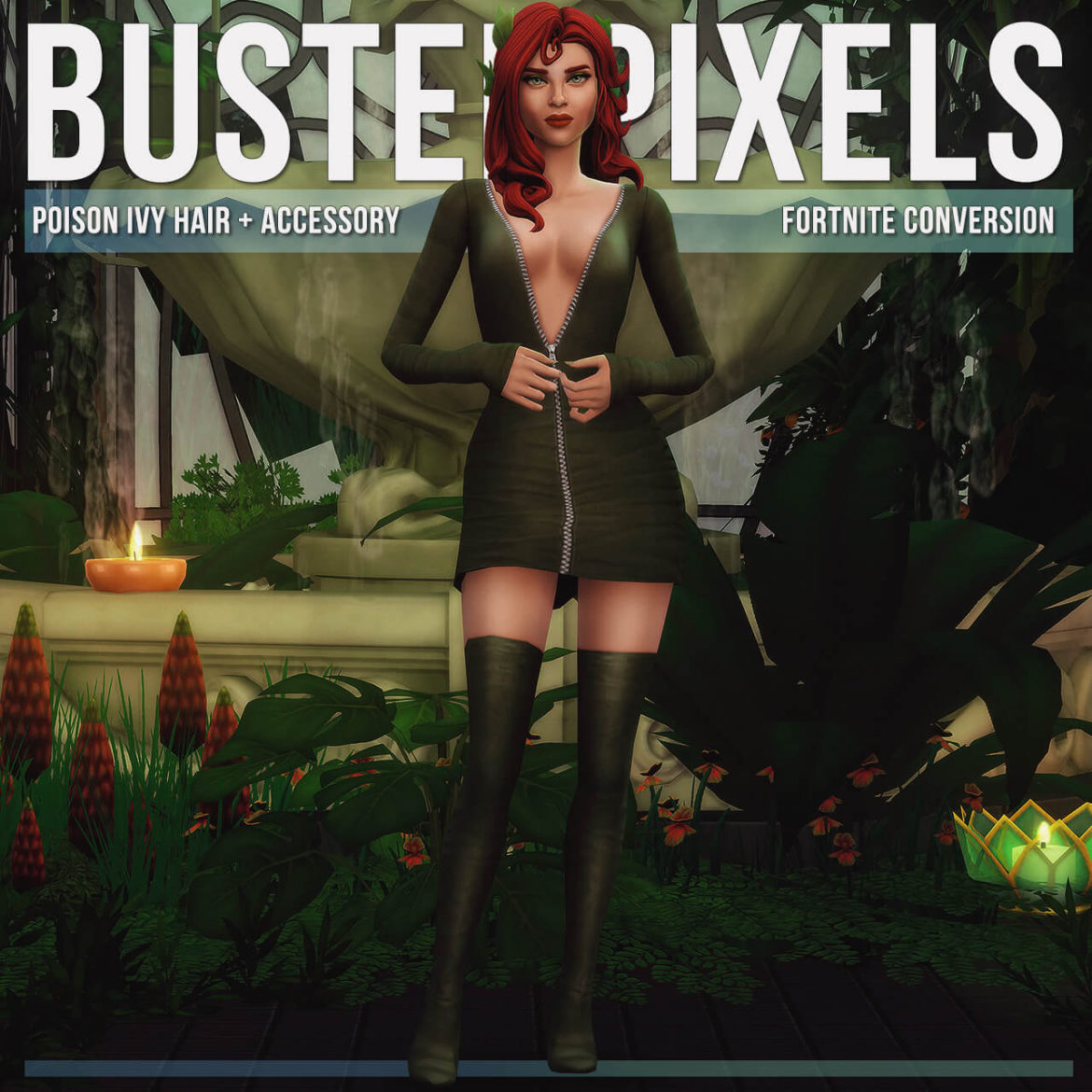 Sims 4 fortnite poison ivy hair conversionedit base game