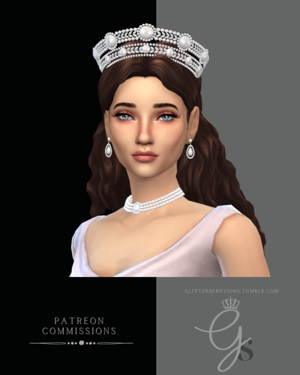 Sims 4 gorgeous pearl tiara - MiCat Game