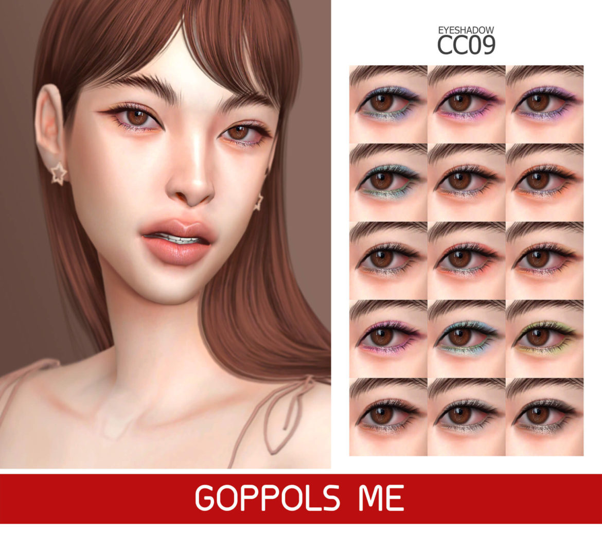 Sims 4 gpme gold eyeshadow cc 09