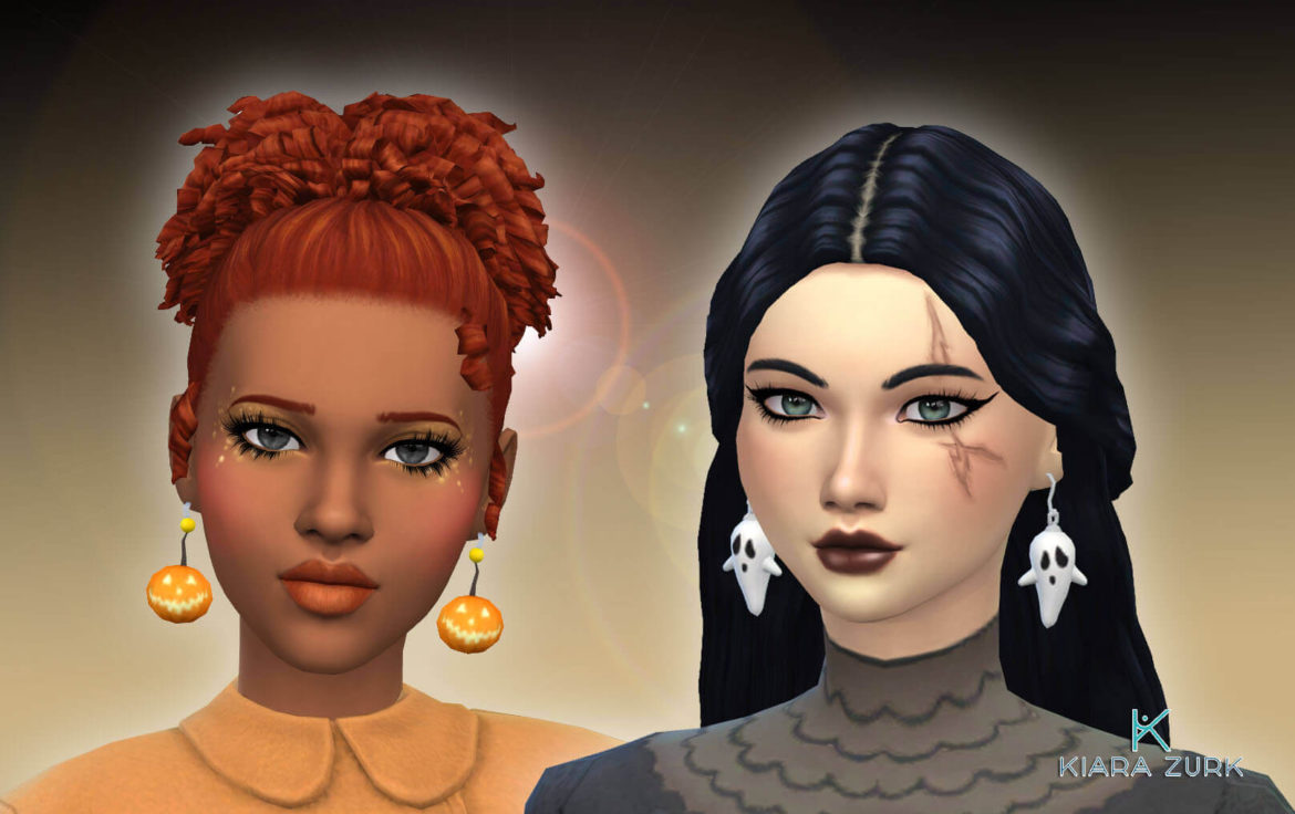 Sims 4 Halloween Earrings by My Stuff Origin