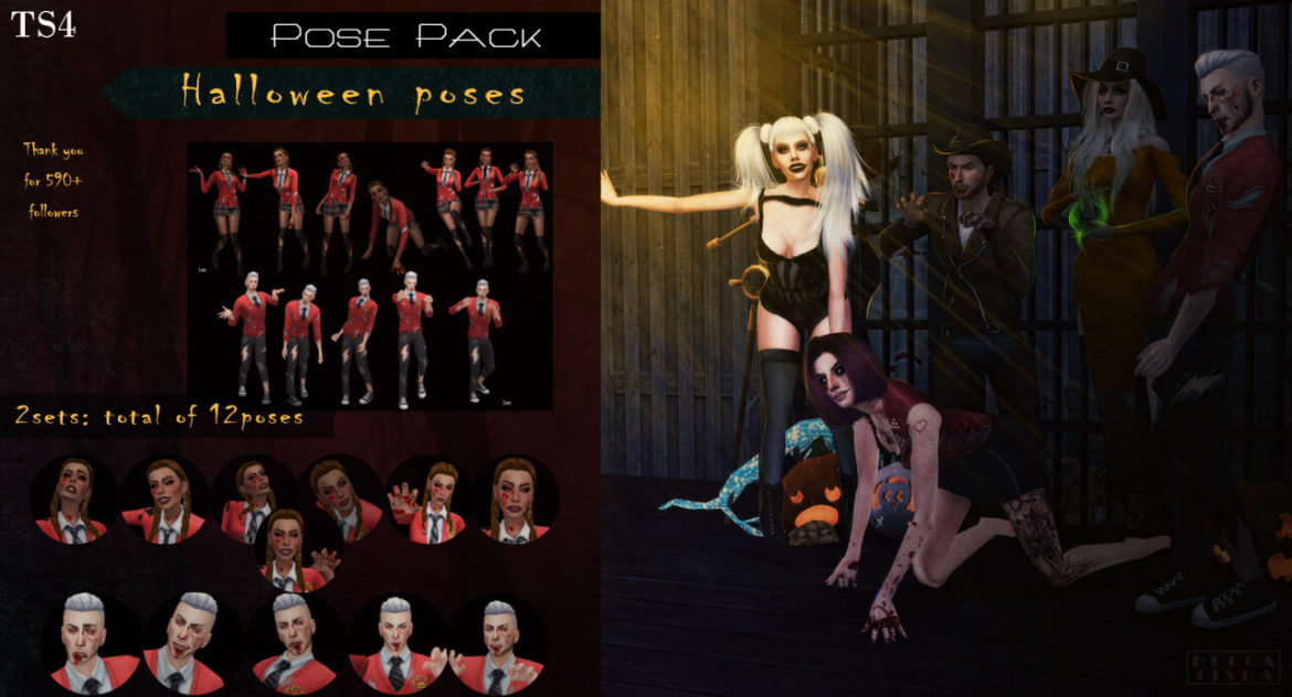 Sims 4 halloween poses