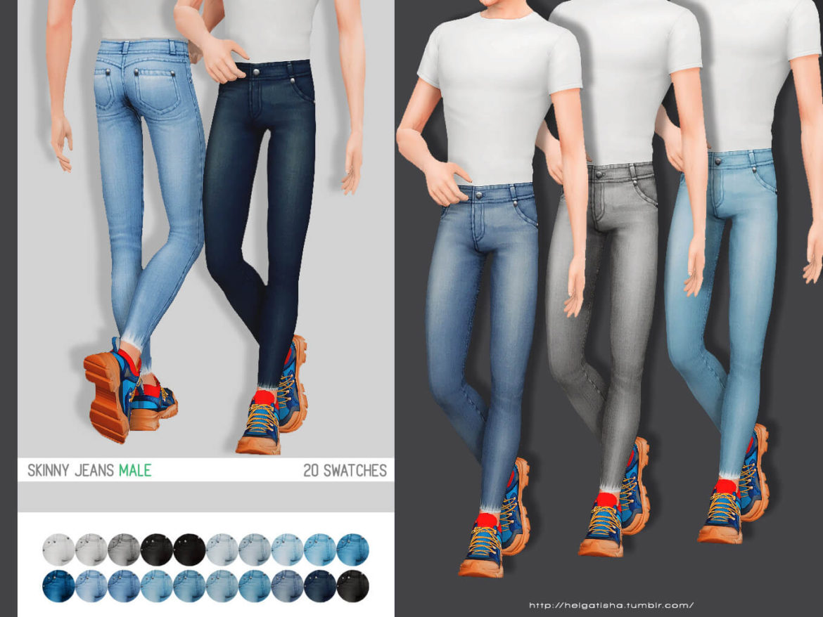 Sims 4 helgatisha skinny jeansmale female download