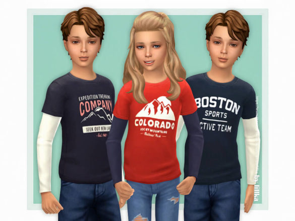 Sims 4 Hennes Shirt by lillka