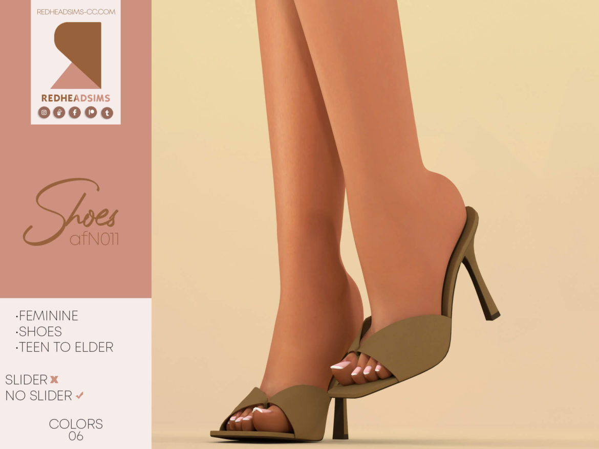 Sims 4 High Heels Sandals N011