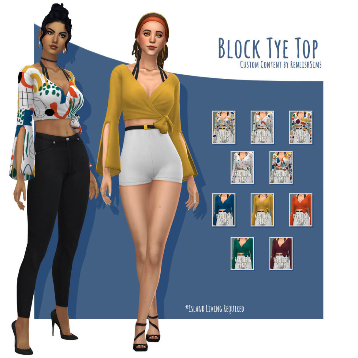 Sims 4 i have loved this top from the island living pack