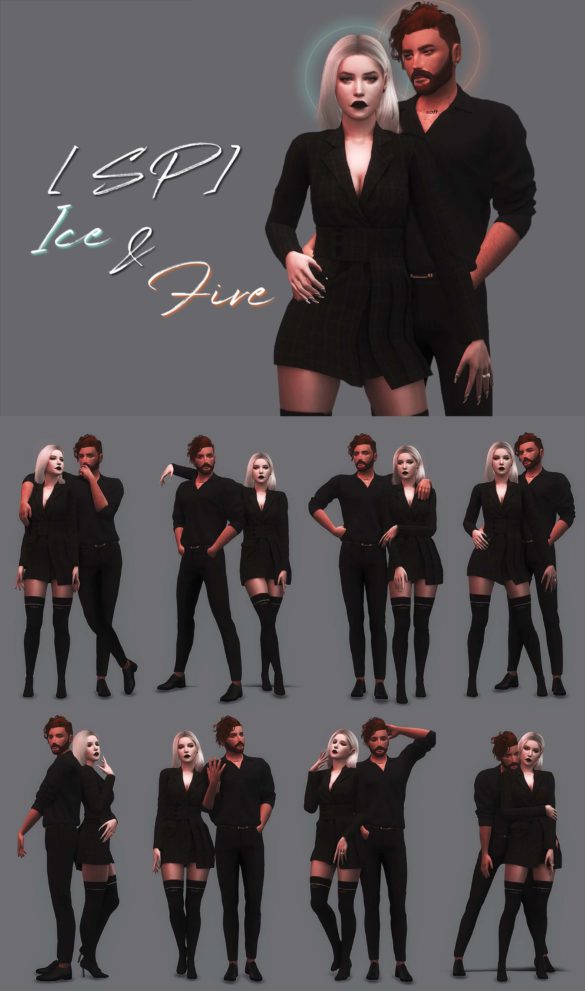 Sims 4 Ice & Fire Pose