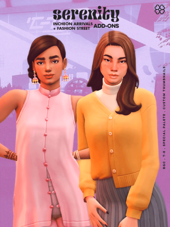 Sims 4 incheon arrivals fashion street add ons 6