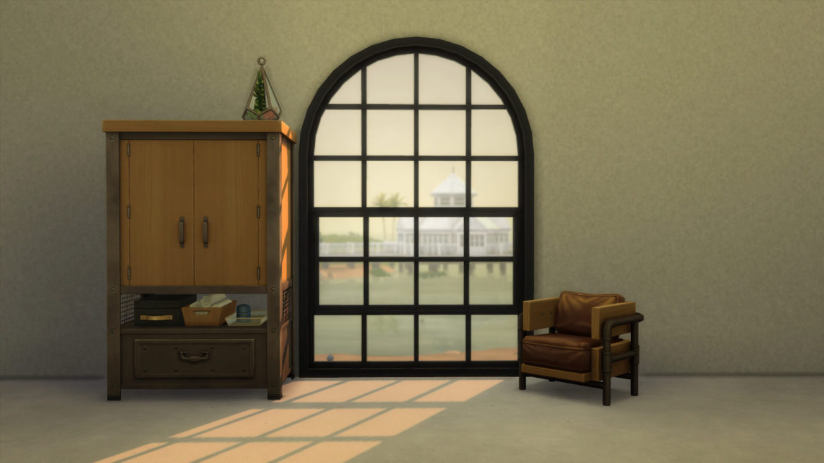 Sims 4 industrial arched window
