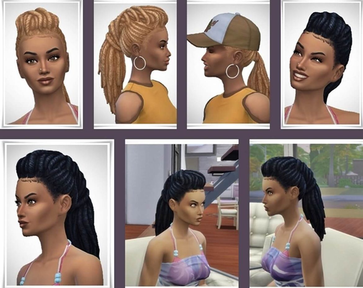 Sims 4 Janis Dreads by Birkschessimsblog
