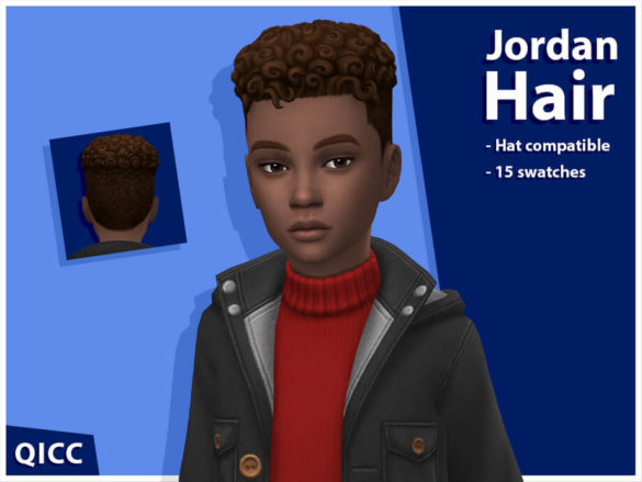 Sims 4 Jordan Hair by qicc