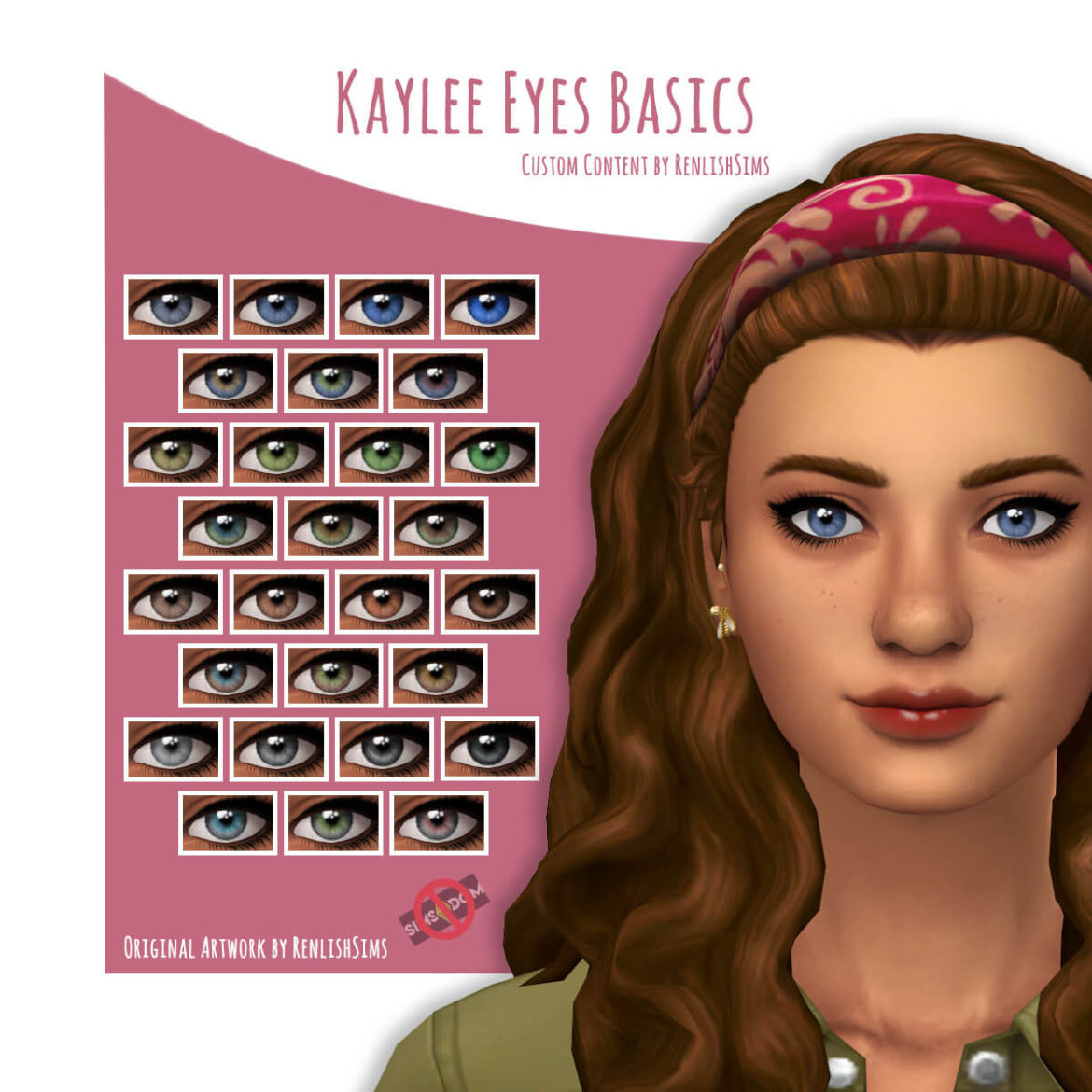 Sims 4 WELCOME TO MAKEUP Alien Eyeshadow Pilof Highlight