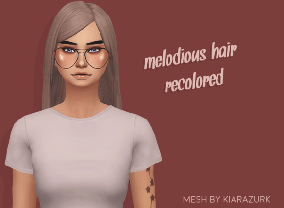 Sims 4 kiarazurks melodious hair recolored