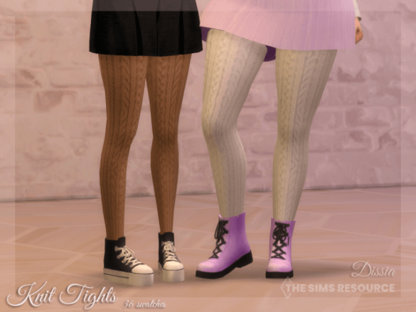 Sims 4 knit tights 36 swatches base game