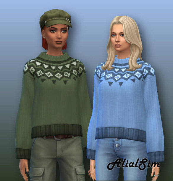Sims 4 knitted sweater