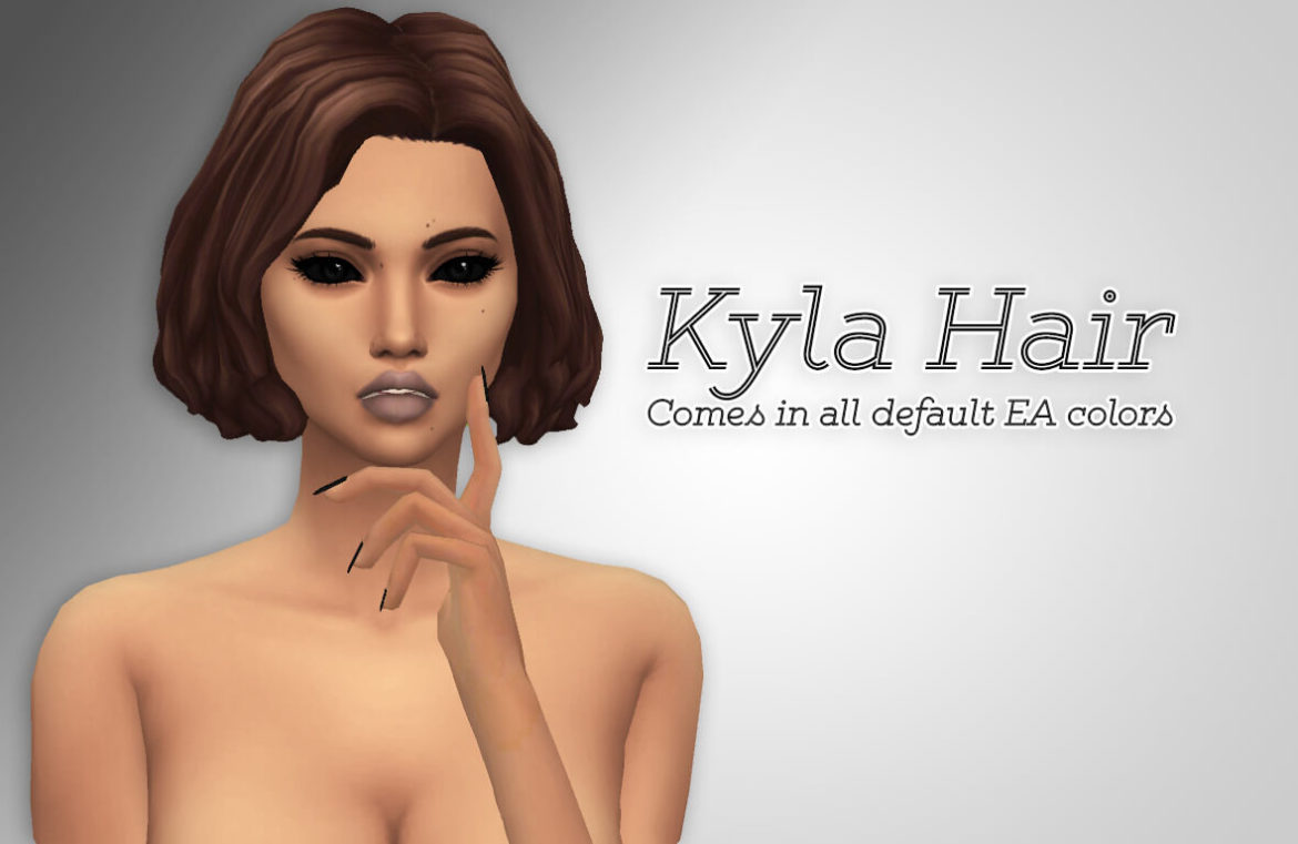 Sims 4 kyla hair comes in all default ea colors 18